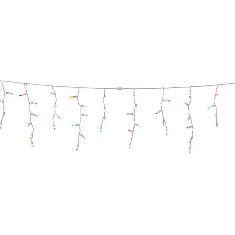 Celebrations Platinum LED T5 Multicolored 100 ct Icicle Christmas Lights 9.5 ft.