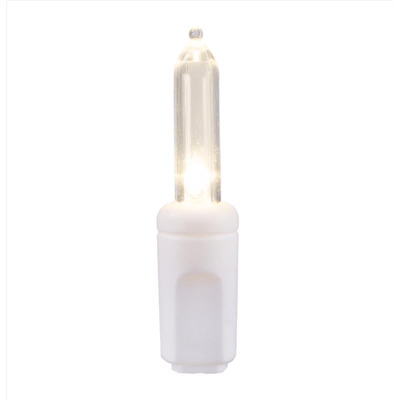 Celebrations Platinum LED T5 Pure White/Warm White 100 ct Icicle Christmas Lights 9.5 ft.