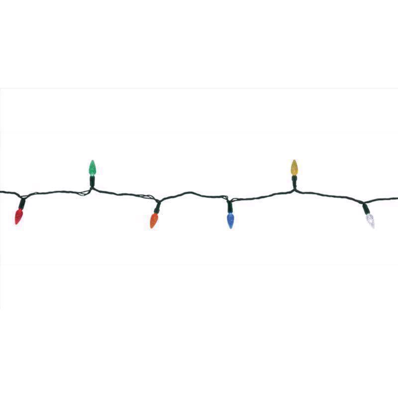 Celebrations Platinum LED C6 Multicolored 50 ct String Christmas Lights 25 ft.