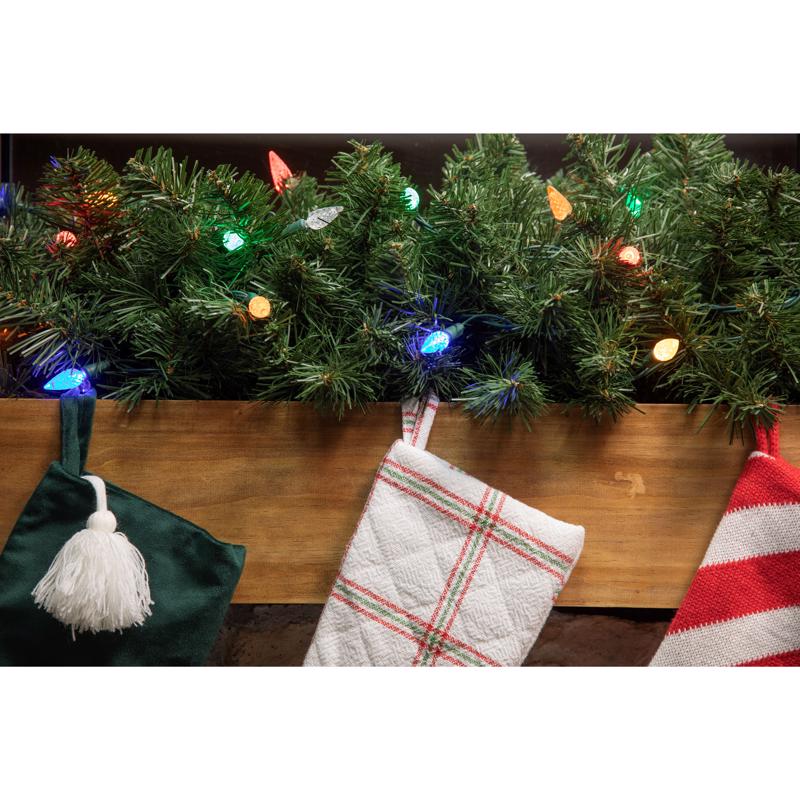 Celebrations Platinum LED C6 Multicolored 50 ct String Christmas Lights 25 ft.