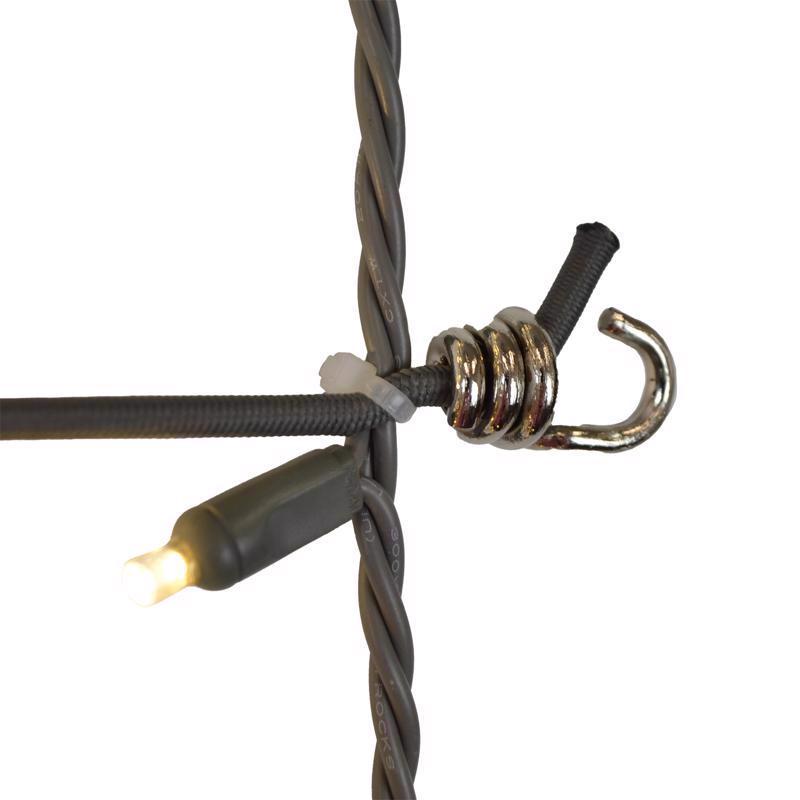 Celebrations Platinum LED Mini Warm White 100 ct Net Christmas Lights 6 ft.