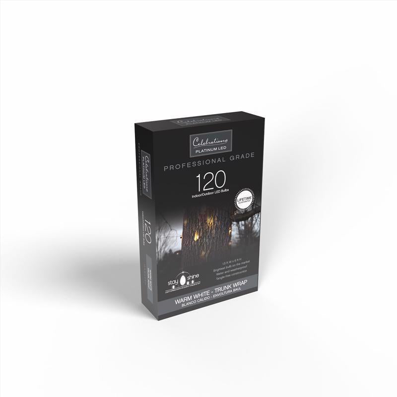 Celebrations Platinum LED Mini Warm White 100 ct Net Christmas Lights 6 ft.