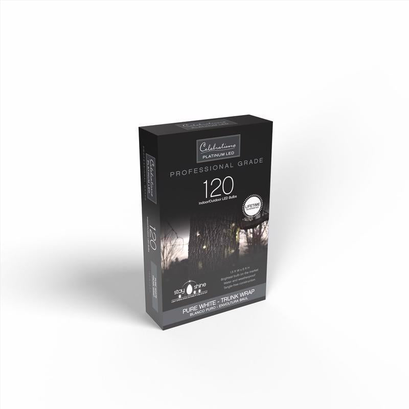 Celebrations Platinum LED Mini Pure White 100 ct Net Christmas Lights 6 ft.