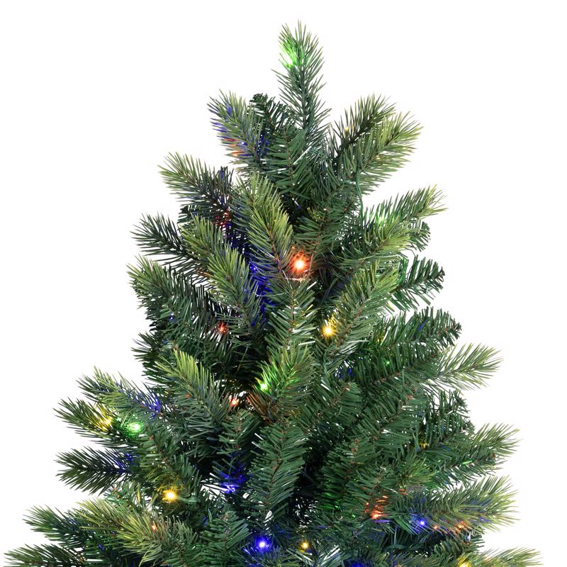 Holiday Bright Lights 1-2 Tree 7 ft. Full LED 450 ct Cayce Pine Color Changing Christmas Tree