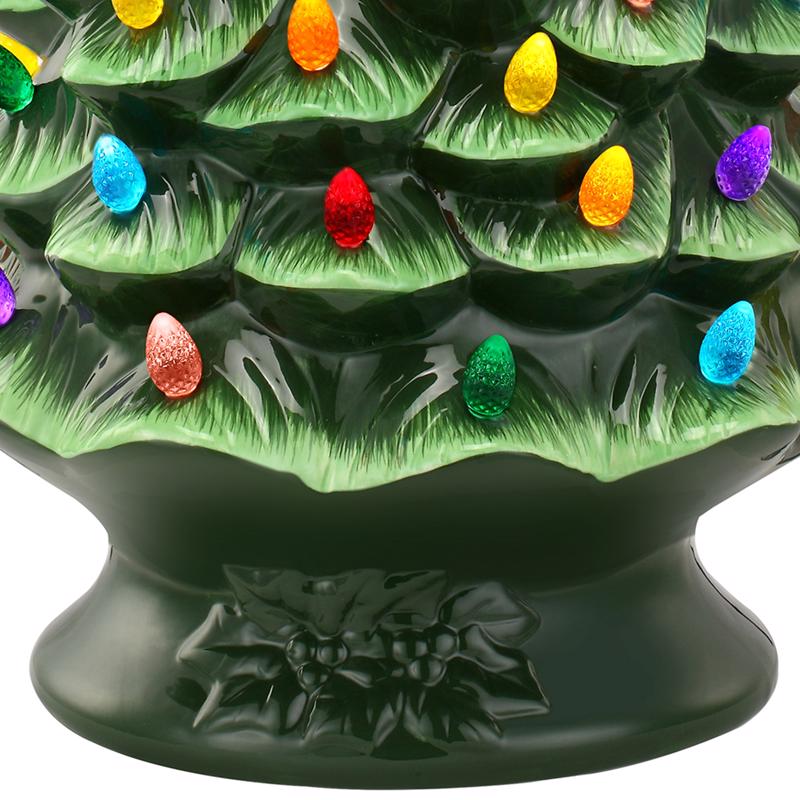 Mr. Christmas LED Green Nostalgic Ceramic Christmas Tree 24 in.
