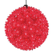 Celebrations LED Red 100L T5 Starlight Sphere 7.5 in. Hanging Decor