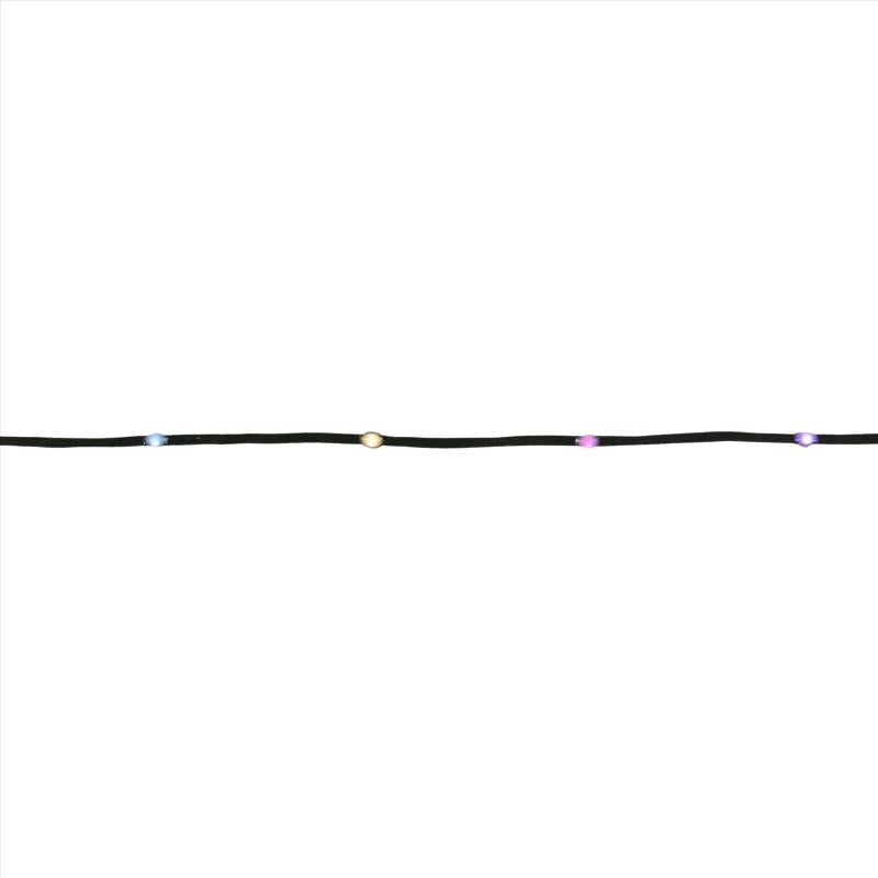 Celebrations Platinum LED RGB 100 ct String Christmas Lights 17 ft.