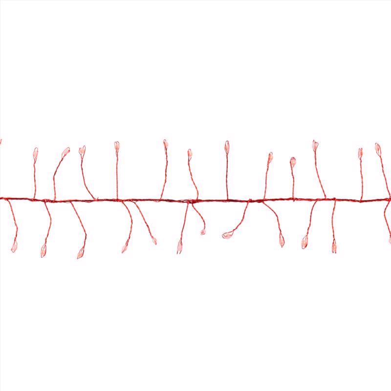 Celebrations Platinum LED Big Seed Cluster Red 250 ct String Christmas Lights 10 ft.