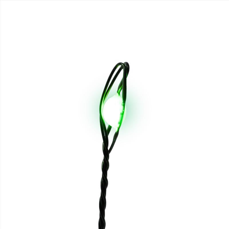 Celebrations LED Big Seed Cluster Green 250 ct String Christmas Lights 10 ft.