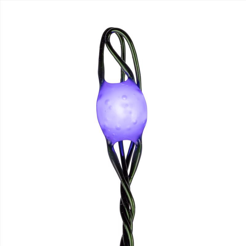 Celebrations LED Big Seed Cluster Blue 250 ct String Christmas Lights 10 ft.