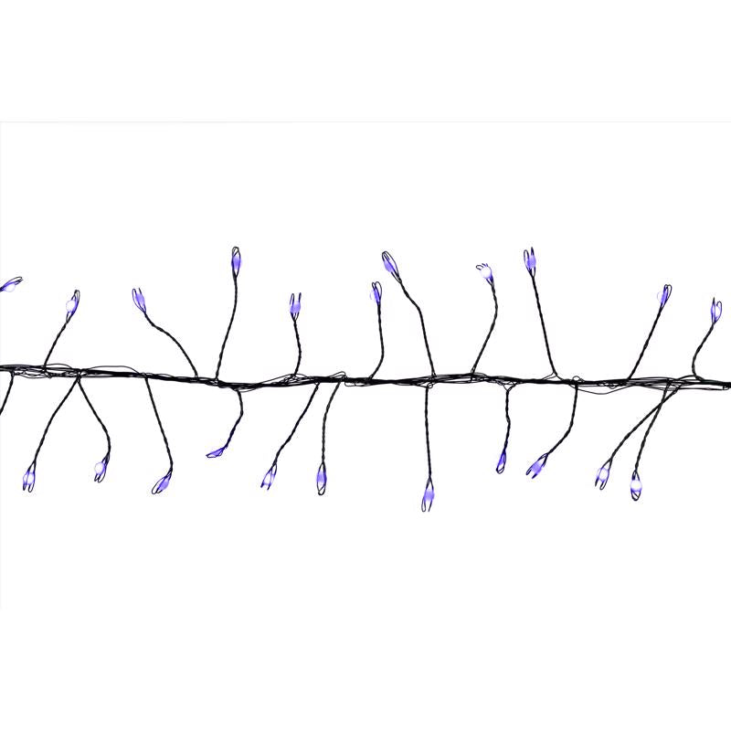 Celebrations LED Big Seed Cluster Blue 250 ct String Christmas Lights 10 ft.