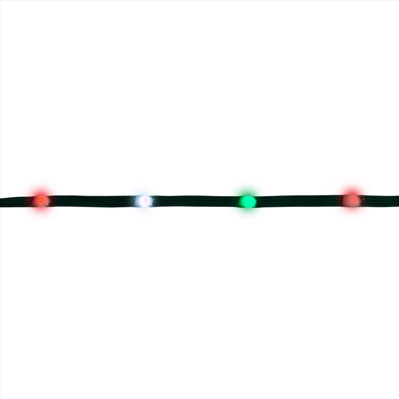 Celebrations LED Red/Green/Pure White 200 ct String Ribbon Light 33 ft.