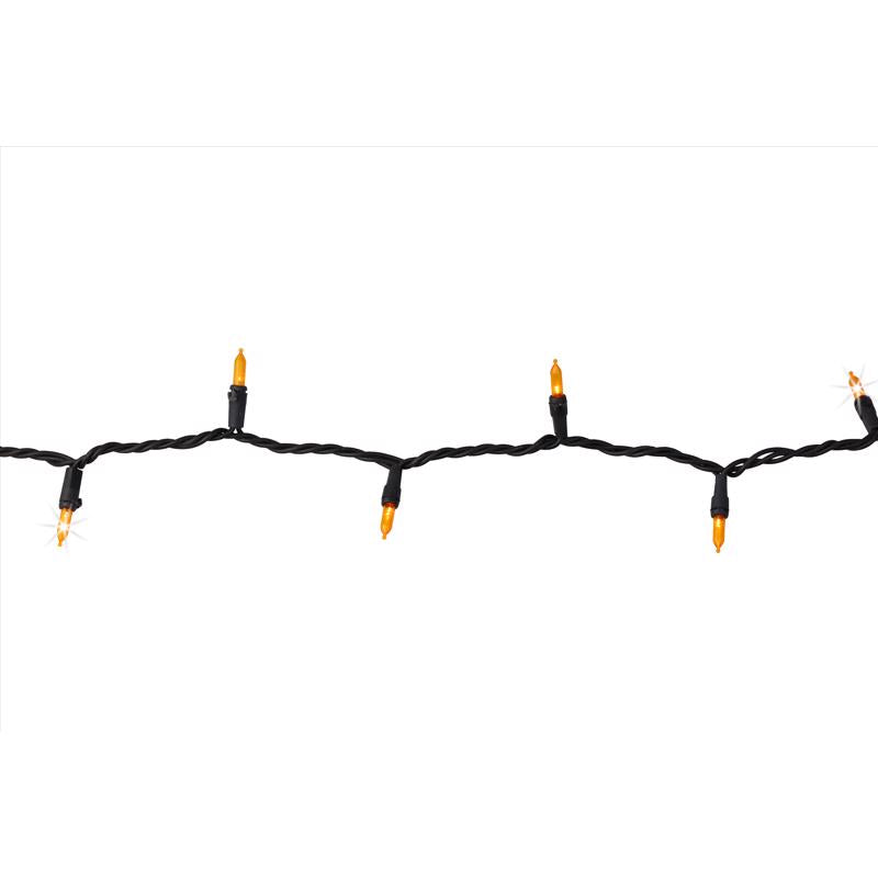 Celebrations Orange 100 ct LED Mini Halloween String Lights