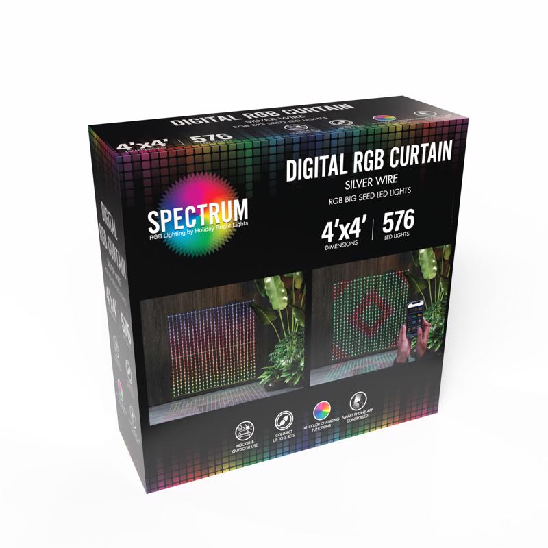 Celebrations LED RGB 576 ct Novelty Christmas Lights 4 ft.