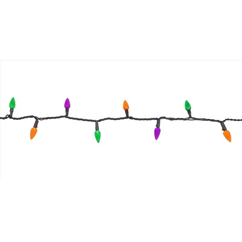 Celebrations Multicolored 100 ct LED C6 Faceted Halloween String Lights