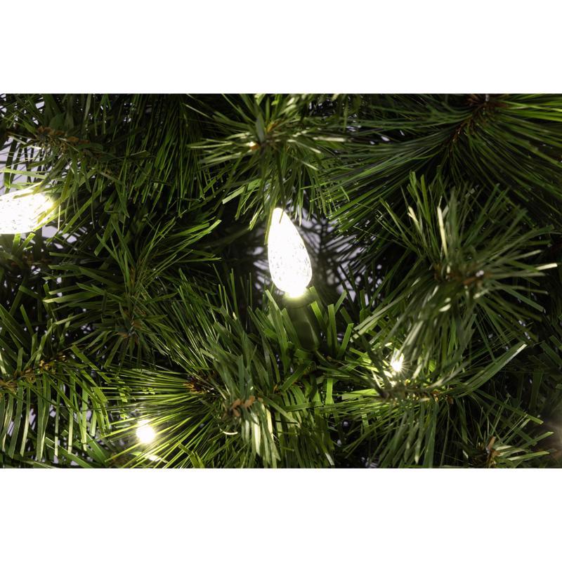 Celebrations 48 in. D LED Prelit Pure White Pine Wreath