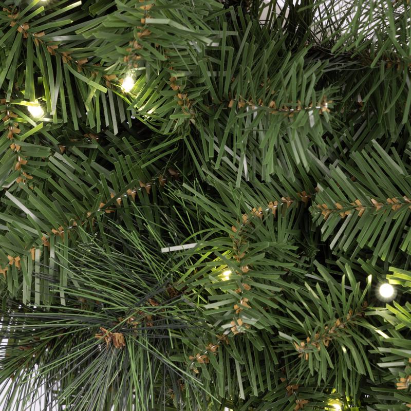 Celebrations Platinum 26 in. D LED Prelit Pure White Pine Wreath