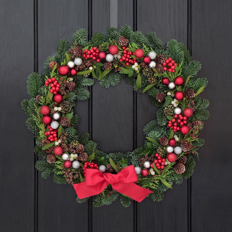 Celebrations Adjustable Wreath Hanger Holiday Over The Door Hook Plastic