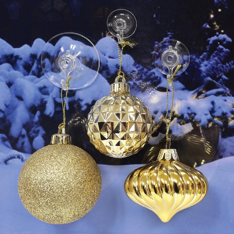 Celebrations Variety Pack Holiday Suction Cups 12 pc