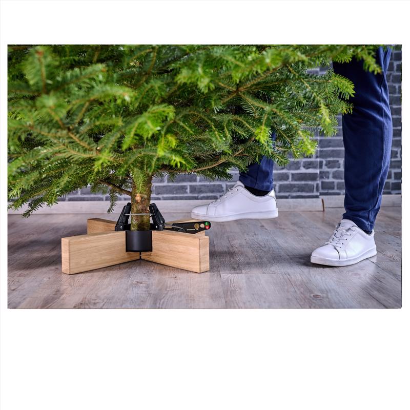 Krinner Kopenhagen Metal/Wood Real Christmas Tree Stand 8 ft.