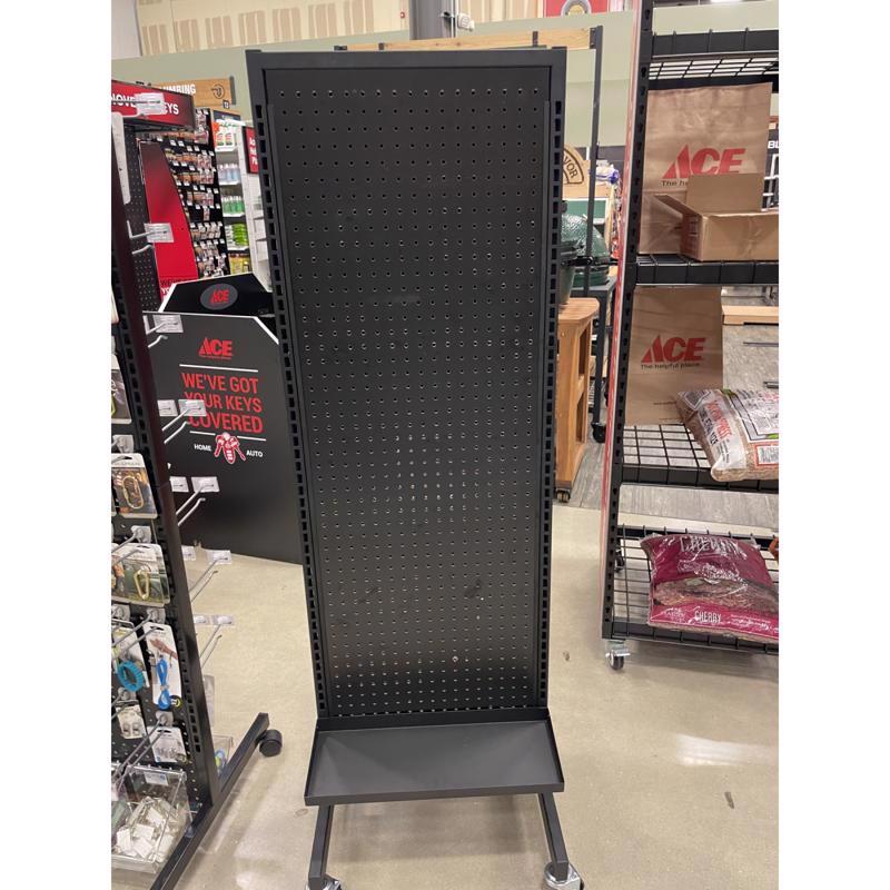 62 in. H X 20  W X 21  L Powder Coated Black All Purpose Rolling Rack