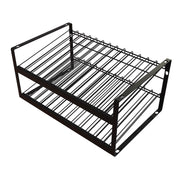 10.5 in. H X 14.25 in. W X 22.75 in. D Black Metal Craft Paint Display Display