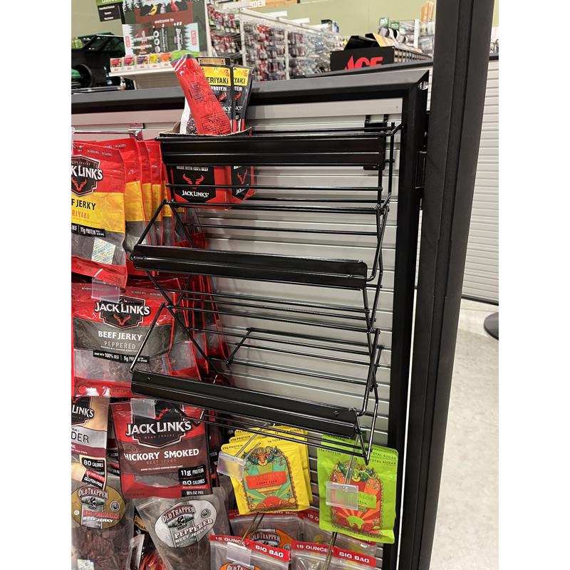 Black Metal Jack Links Pegboard Display