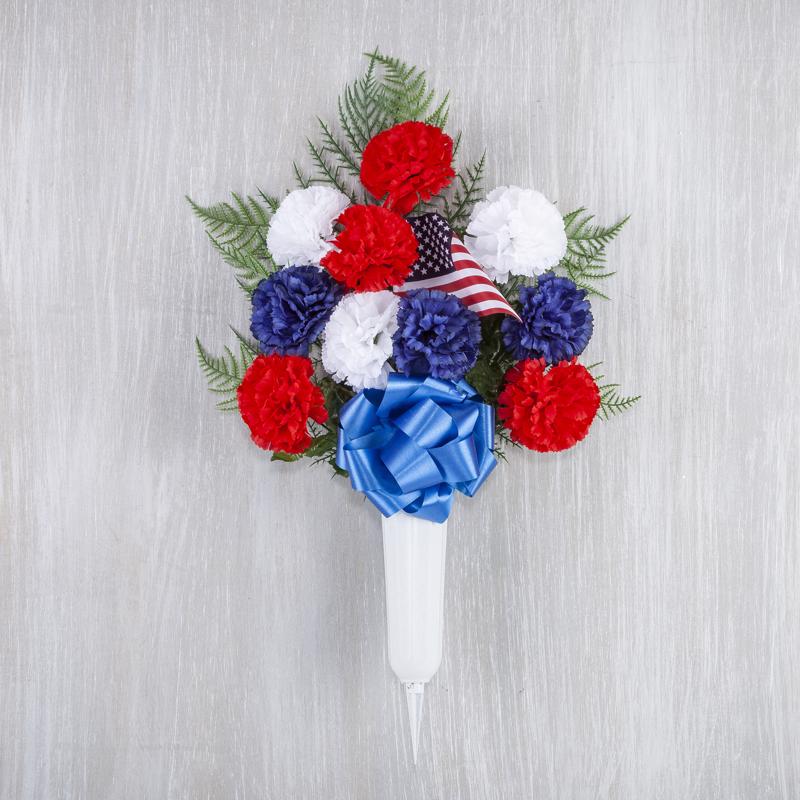 Gerson American Flag Porch Decor