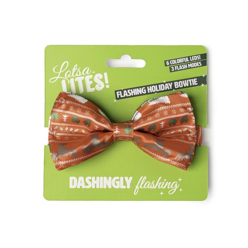 Lotsa Lights LED Multicolor Christmas Bow 5 in.