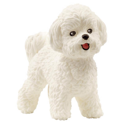Schleich Bichon Frise Dog Figurine White