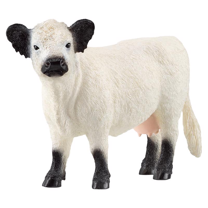 Schleich Galloway Cow Figurine Black/White