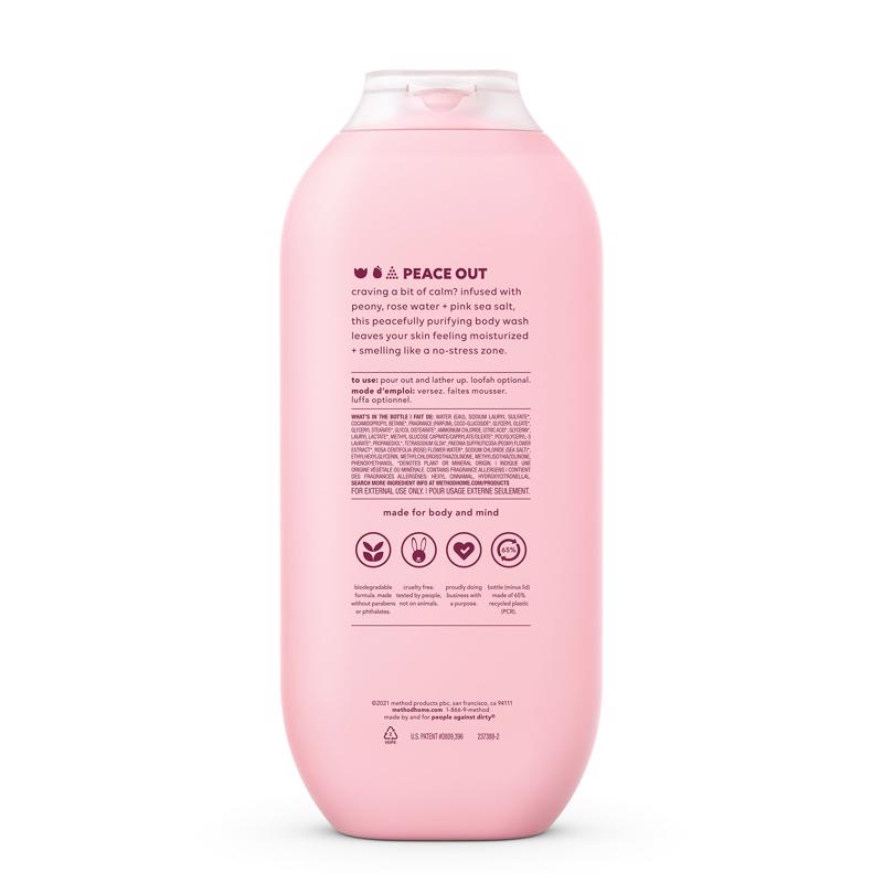 Method Pure Peace Scent Body Wash 18 oz