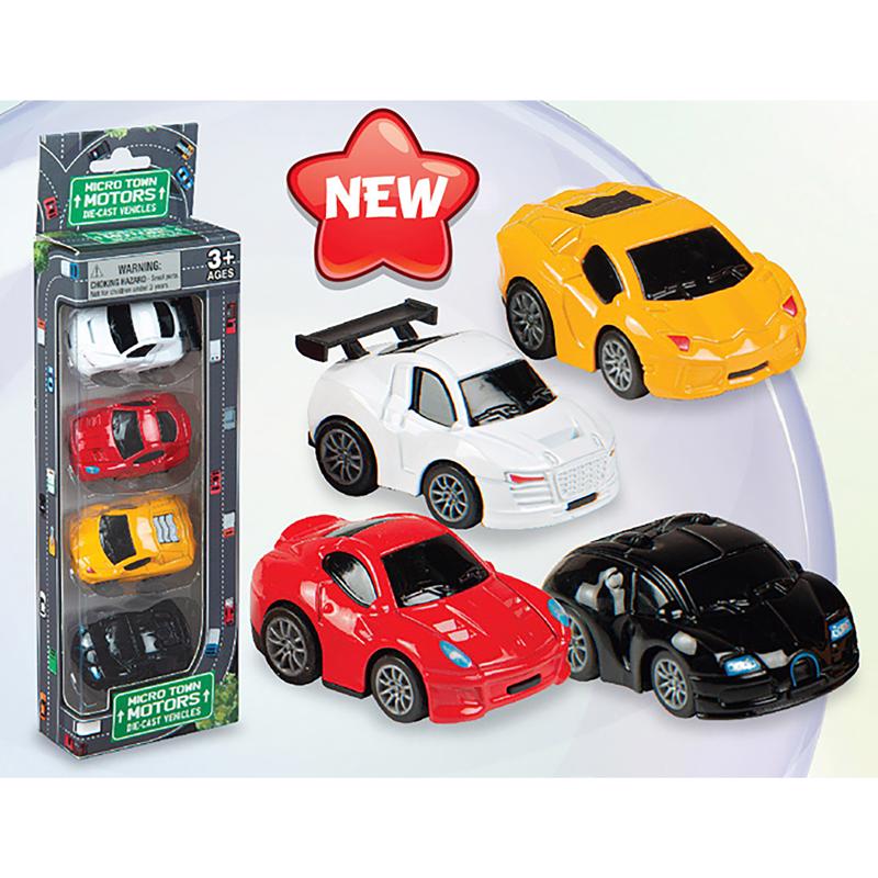Playmaker Toys Race Cars Assorted 4 pc