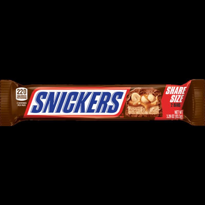 Snickers King Size Milk Chocolate, Peanuts, Caramel, Nougat Candy Bar 3.29 oz