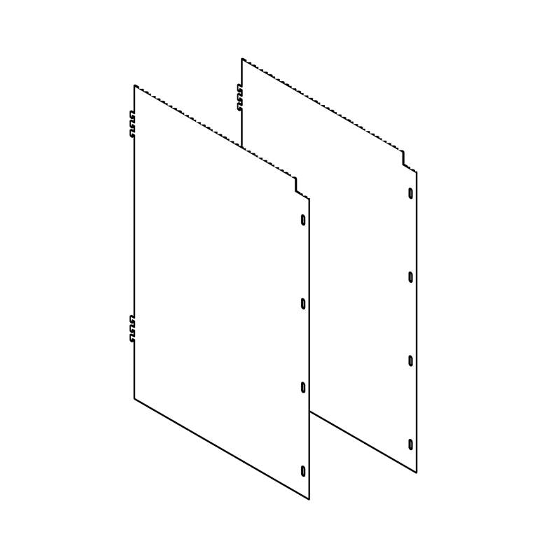 Side Panels Security Cage 22"W x 30"H