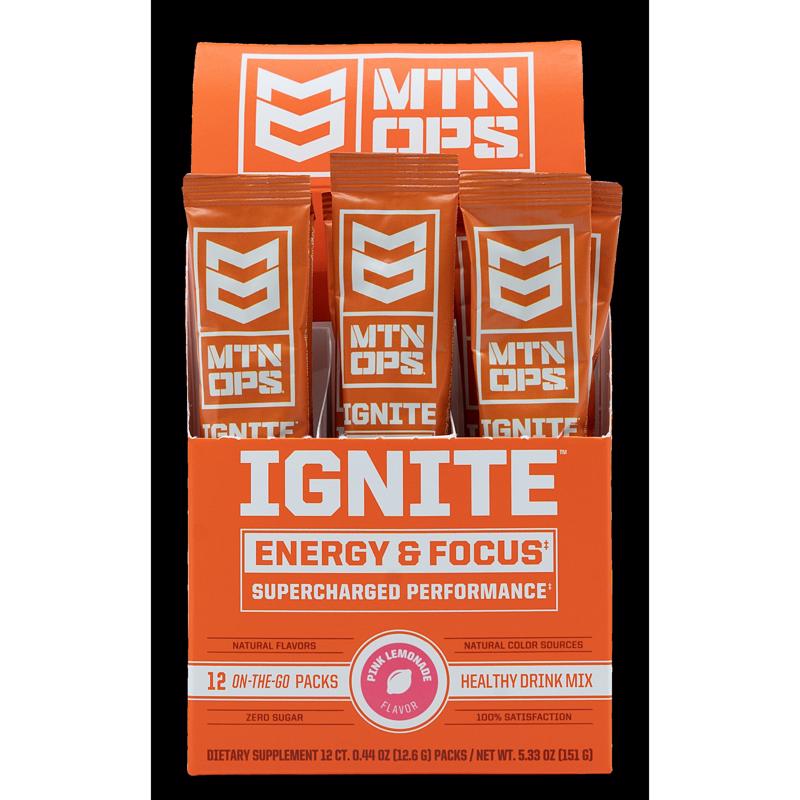 MTN OPS Ignite Pink Lemonade Energy Drink Mix
