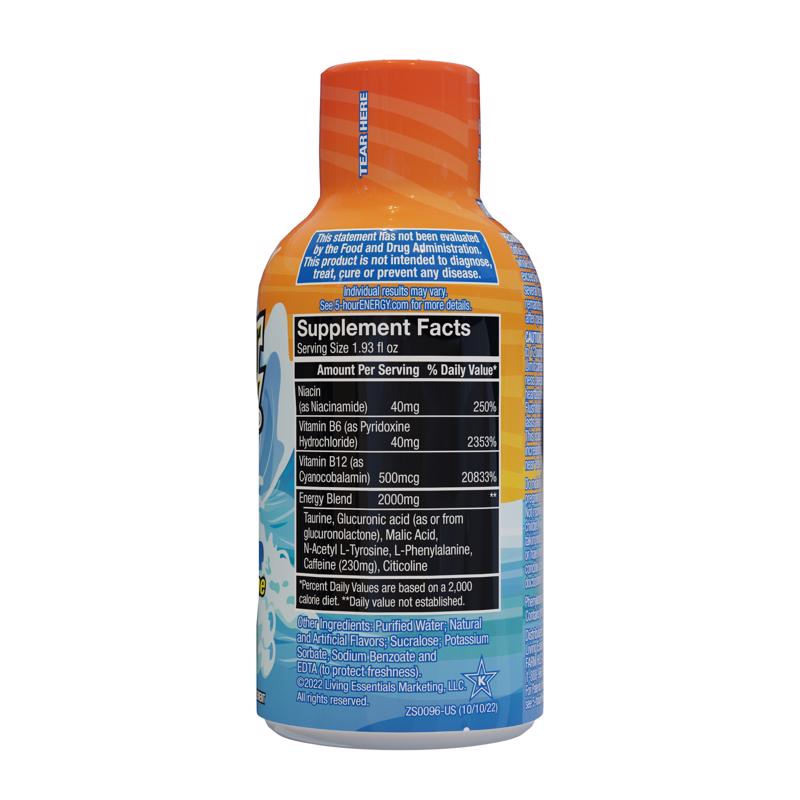 5-hour Energy Tidal Twsit Sugar Free Tidal Twist Energy Shot 1.9 fl. oz.