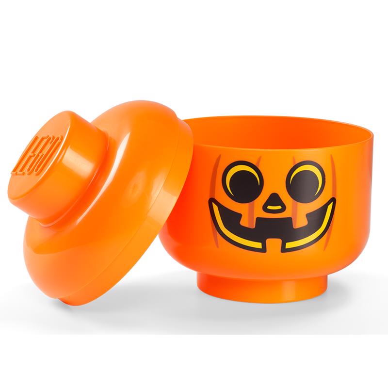 LEGO Licensed Pumpkin Large Storage Head Orange