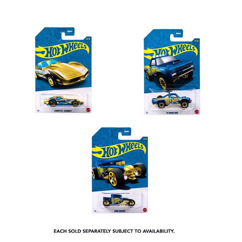 Hot Wheels Anniversary 1:64 Scale Die-Cast Pearl & Chrome Toy Cars Multicolored