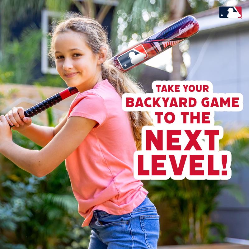 MLB Red Plastic Ball and Bat Set