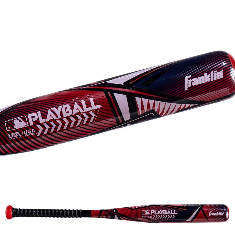 MLB Red Plastic Ball and Bat Set