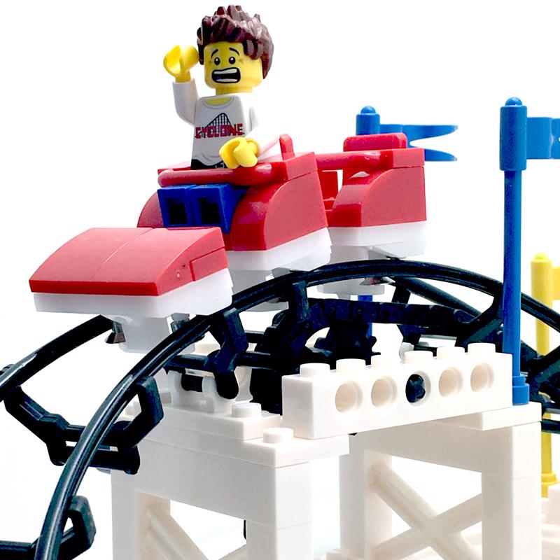 Coaster Dynamix CDX Blocks Little Dipper Roller Coaster Multicolored 332 pc