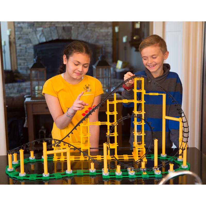 Coaster Dynamix CDX Blocks Sidewinder Roller Coaster Multicolored 825 pc