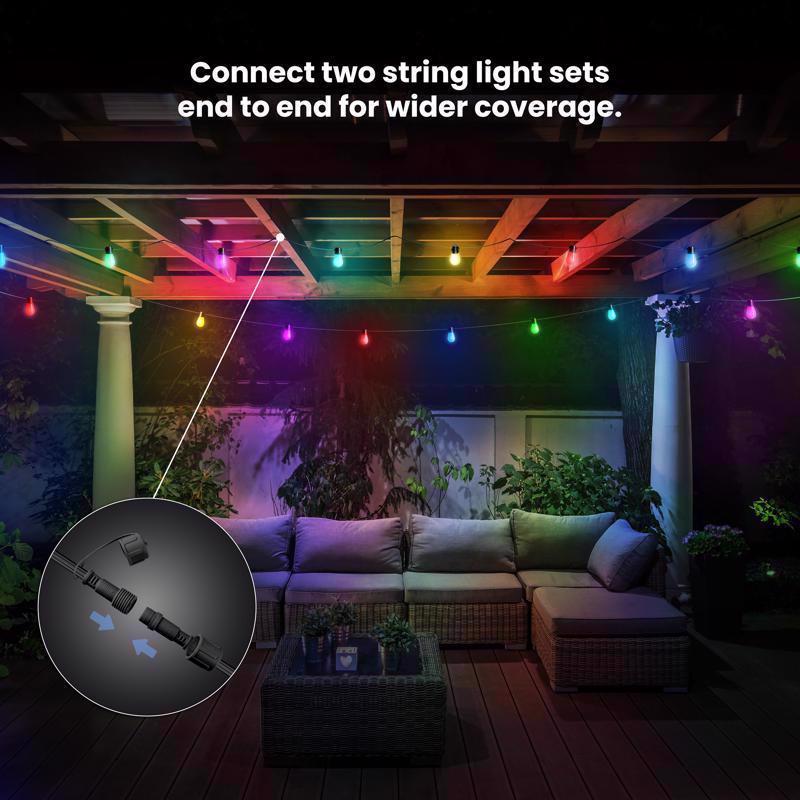 Feit Smart Home LED String Lights Multicolored 24 ft. 12 lights