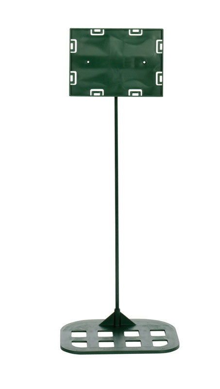 Green Plastic Pallet Sign Holder 18 in. H X 5 in. W X 7 in. L