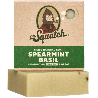 Dr. Squatch Spearmint Basil Scent Bar Soap 5 oz