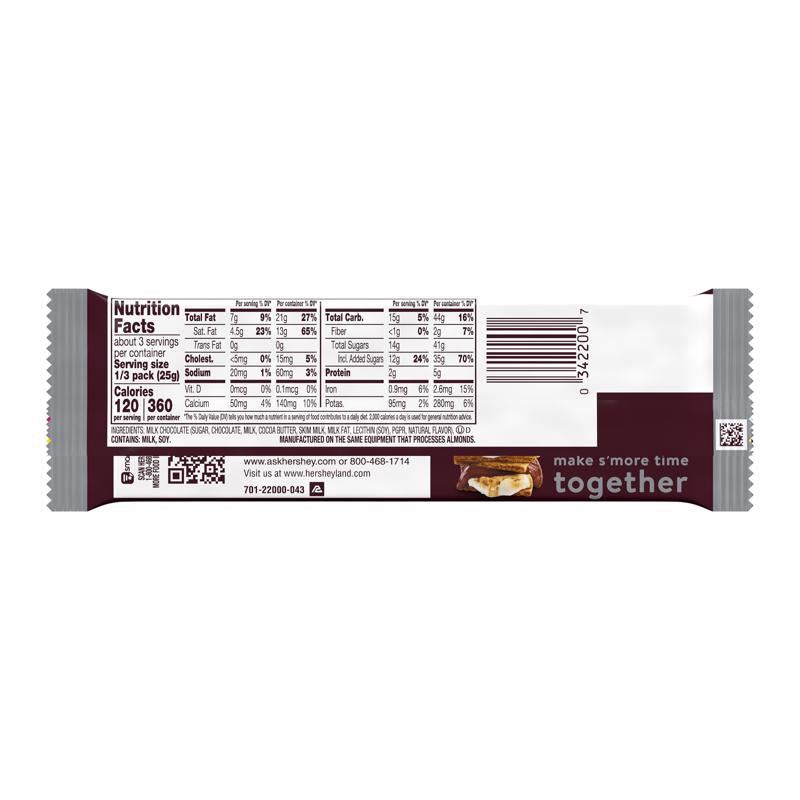 Hershey's Milk Chocolate Candy 2.6 oz