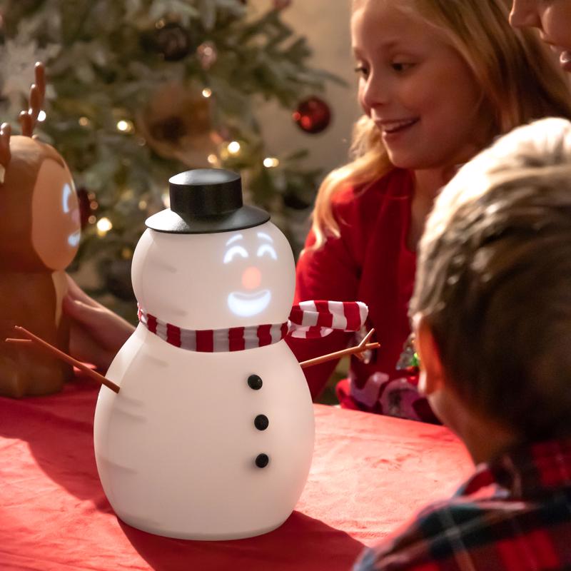 Mindscope FrostByte LED White Snowman Animated Decor 12 in.