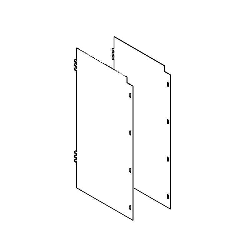 Side Panels Security Cage 16"W x 32"H