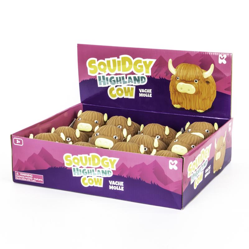 Keycraft Squidgy Highland Cow Brown